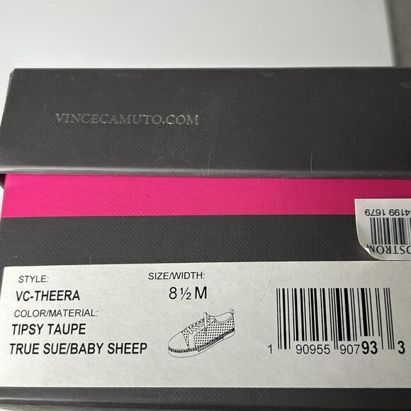 Vince Camuto Shoes Womens Size 8.5 Tipsy Taupe Theera Perforated Espadrille - Picture 8 of 8